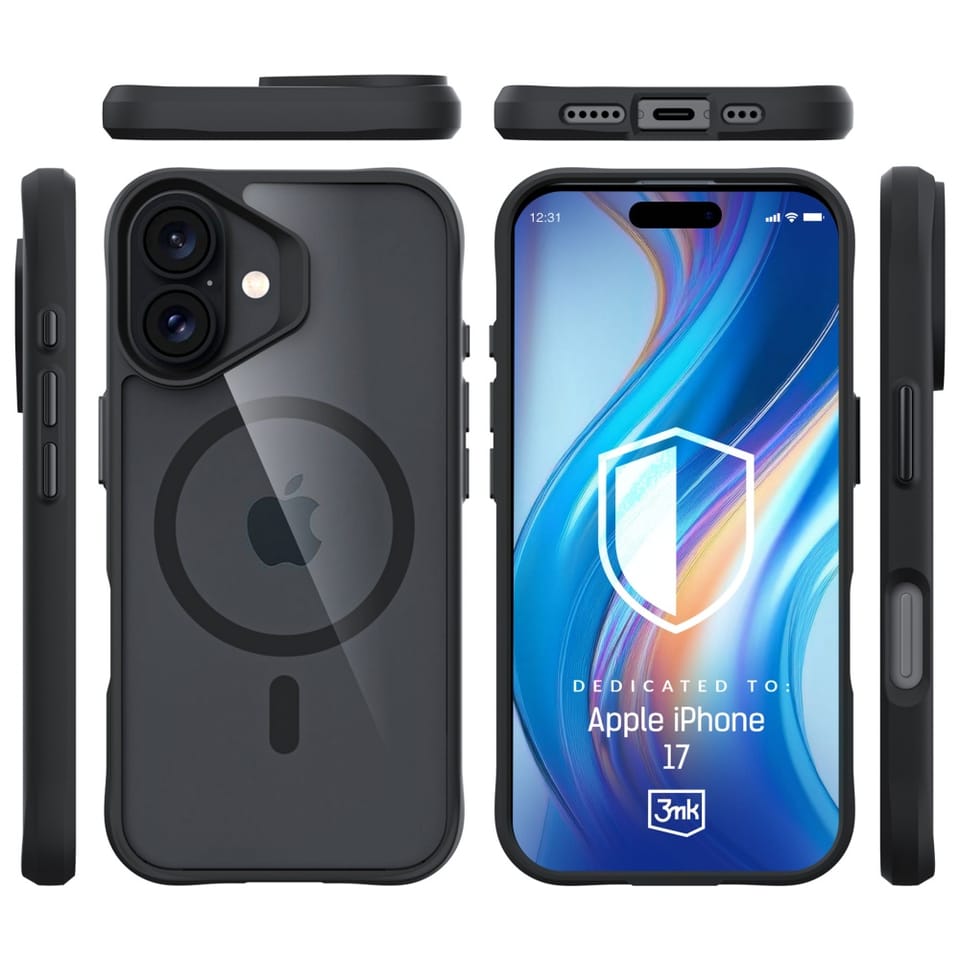 Etui 3MK Satin Amor MagCase do Apple     iPhone 17 przezroczysty