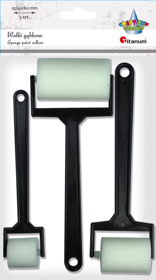 Pędzle gąbkowe wałek 3 22CH0827-5 491221 TITANUM