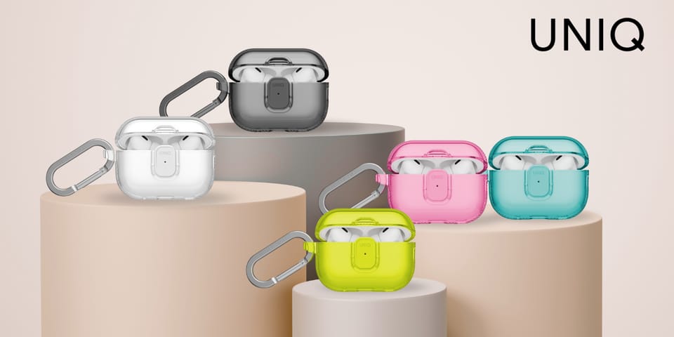 Etui UNIQ Glase Pro do AirPods Pro 3     Lock Case różowy