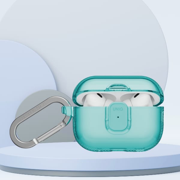 Etui UNIQ Glase Pro do AirPods Pro 3     Lock Case turkusowy