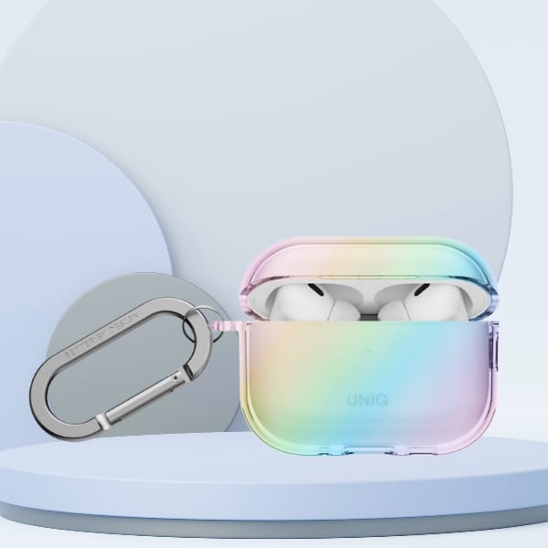 Etui UNIQ Iridescia do AirPods Pro 3     Hang Case holo quartz