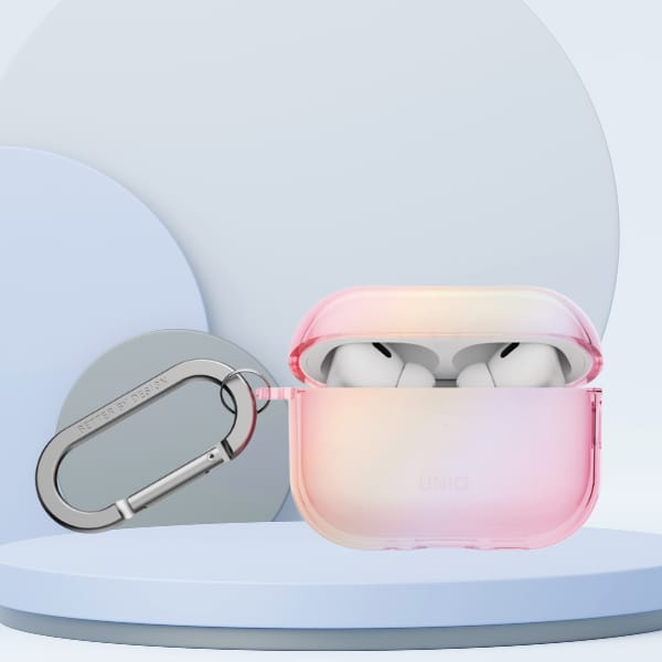 Etui UNIQ Iridescia do AirPods Pro 3     Hang Case pink prism
