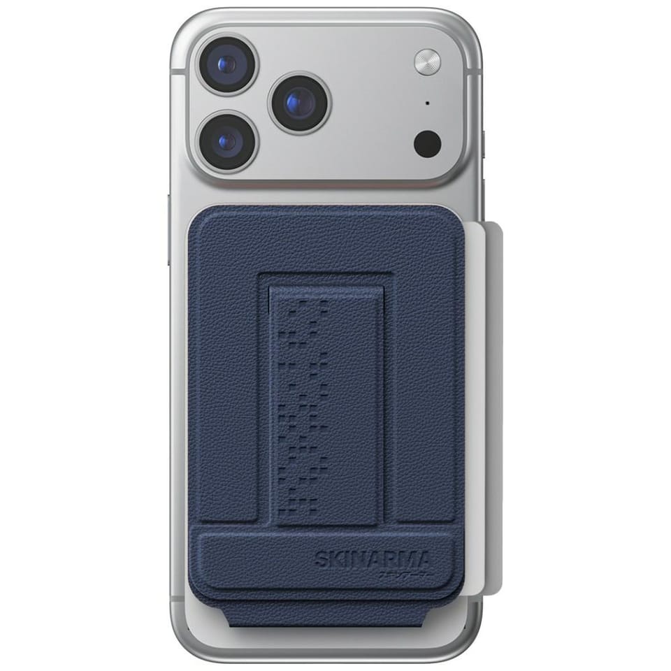 Portfel Skinarma Axis magnetyczny        składany tripod granatowy