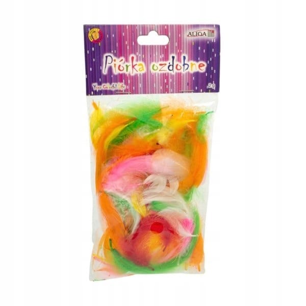 Piórka 4-6cm mix kolorów P-8925 ALIGA