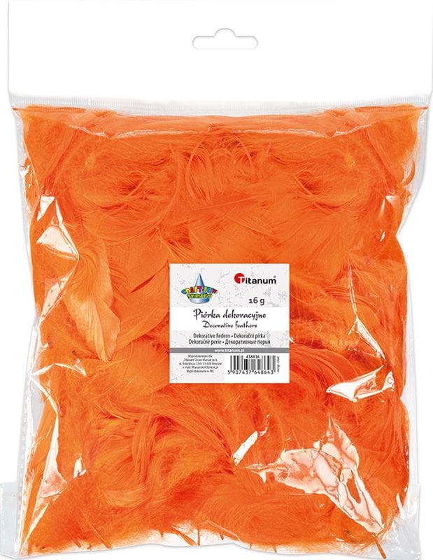 Piórka Craft-Fun Series pomarańczowy 438836 TITANUM