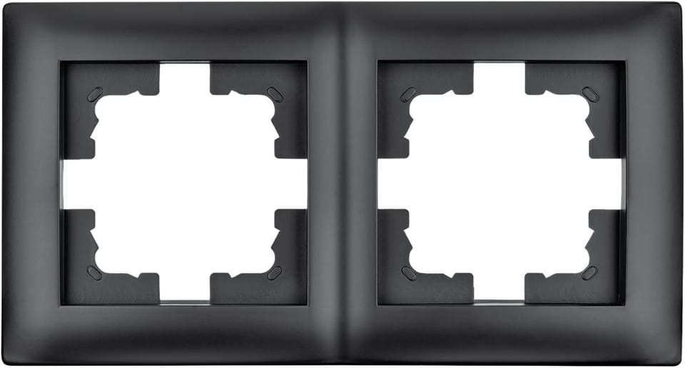 Ramka podwójna czarna LC-48C