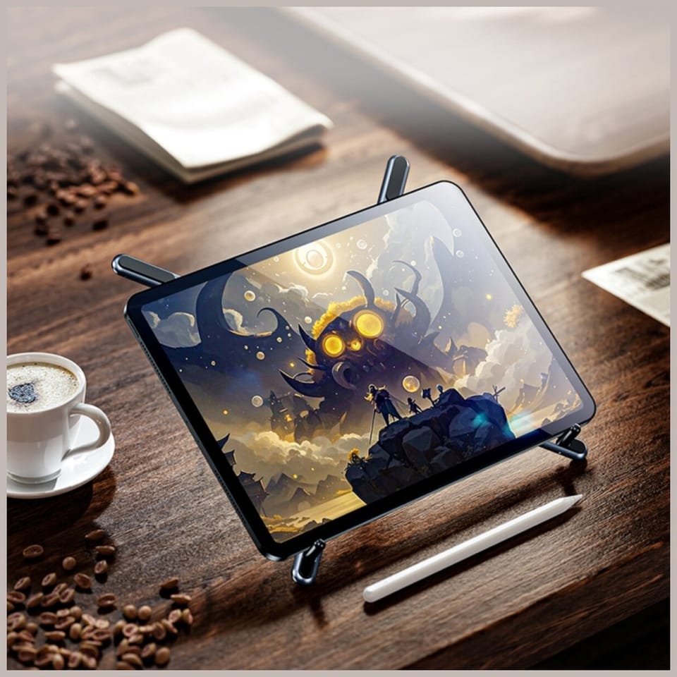 Podstawka pod laptop/tablet/smartphone   4smarts kompatybilna z MagSafe kosmiczna szarość