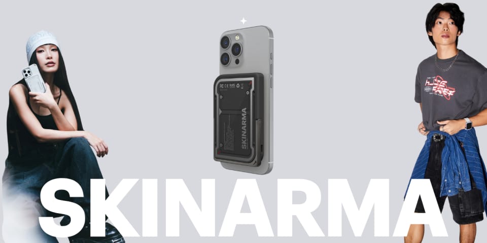 Powerbank Skinarma Nexus Mecha Magnetic  Kick-Stand 5000mAh 20W PD USB-C MagSafe czarny