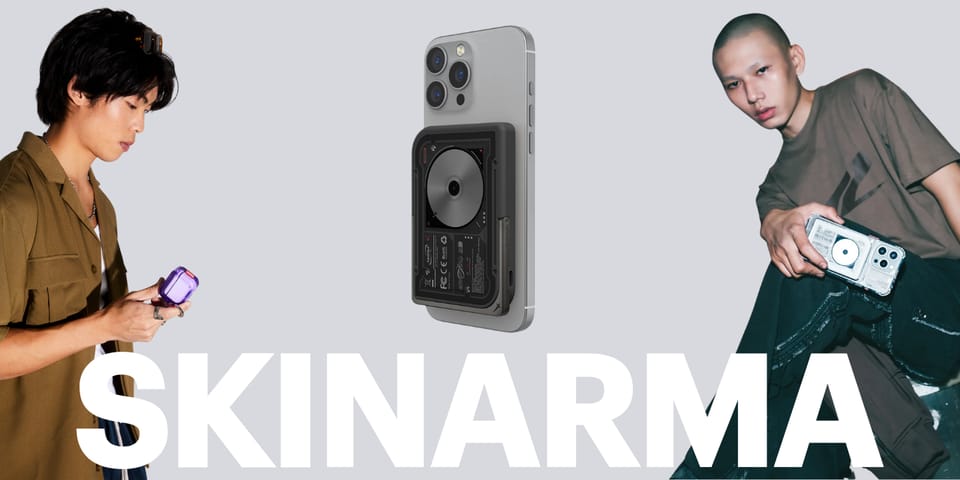 Powerbank Skinarma Nexus Nova Magnetic   Kick-Stand 5000mAh 20W PD USB-C MagSafe czarny