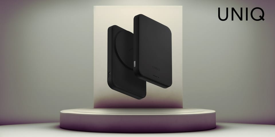 Powerbank UNIQ Lyden Lexa Magnetic       5000mAh PD USB-C MagSafe czarny