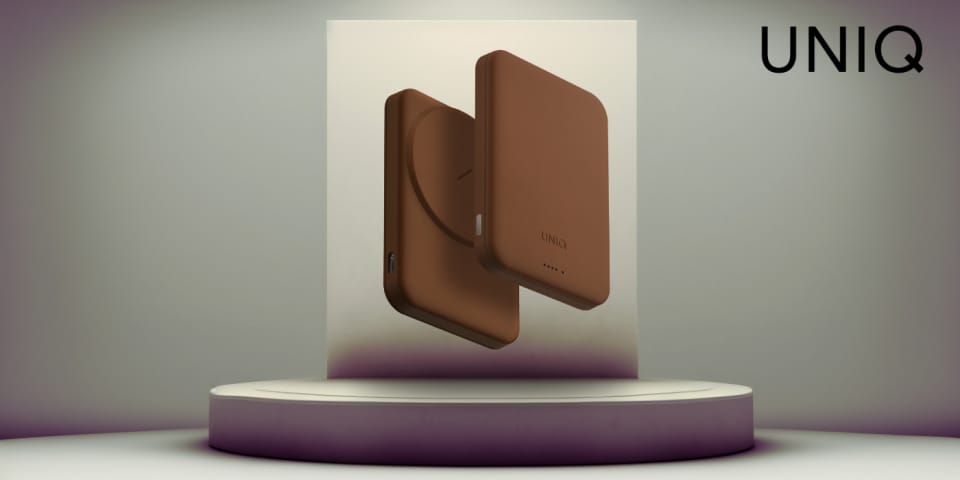 Powerbank UNIQ Lyden Lexa Magnetic       5000mAh PD USB-C MagSafe karmel