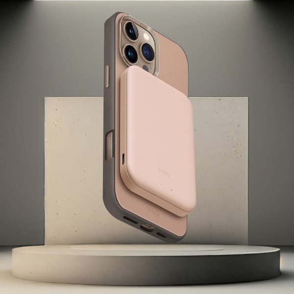 Powerbank UNIQ Lyden Lexa Magnetic       5000mAh PD USB-C MagSafe różowy