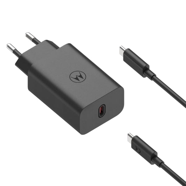 Ładowarka sieciowa Motorola TurboPower   68W USB-C z kablem USB-C do USB-C 1m czarny
