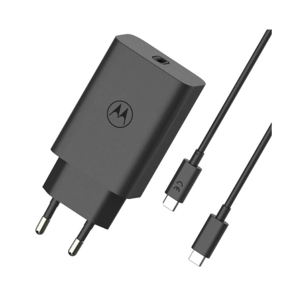 Ładowarka sieciowa Motorola TurboPower   68W USB-C z kablem USB-C do USB-C 1m czarny