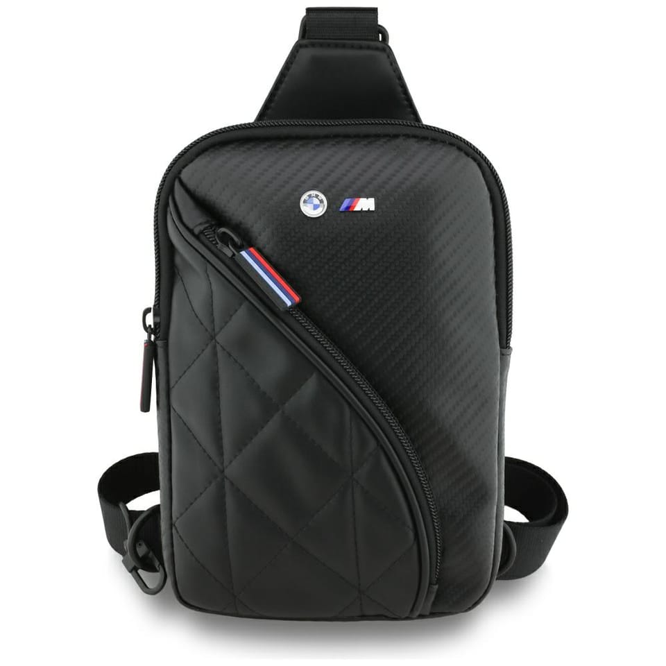 Torebka na telefon BMW Carbon            Pocket&Metal Logo Crossbody czarny