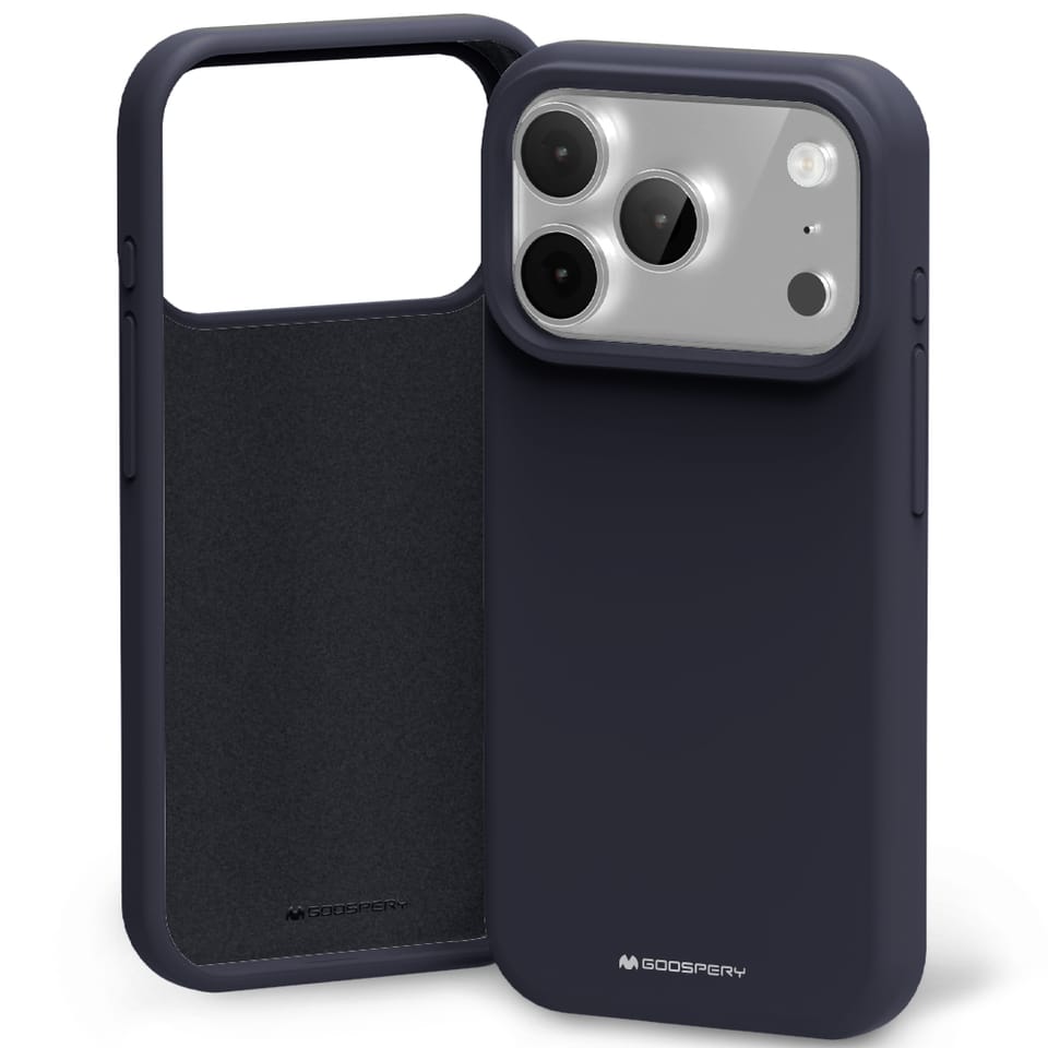 Etui Mercury Silicone do iPhone 17 Pro   Max granatowy