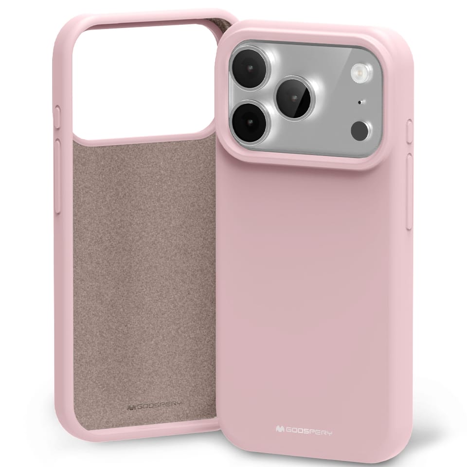 Etui Mercury Silicone do iPhone 17 Pro   Max różowo-piaskowy