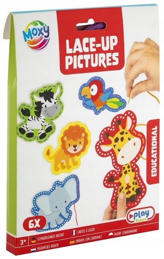 Obrazki do wyszywania 6szt. Zwierzęta 100044/2 MOXY