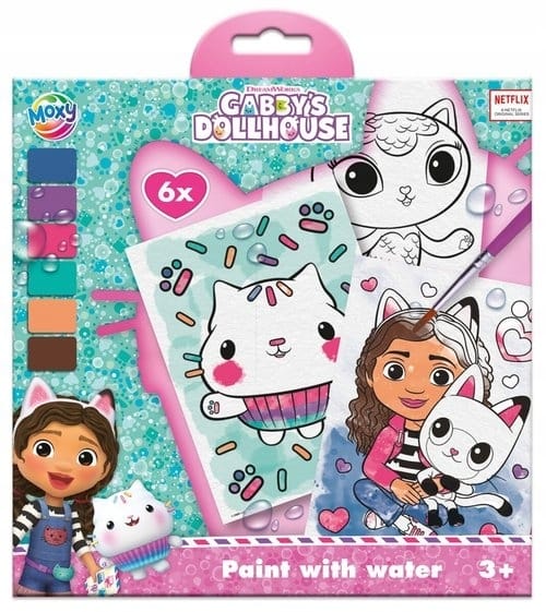 Kolorowanka wodna Gabbys Dollhouse 6ark. 420700 MOXY