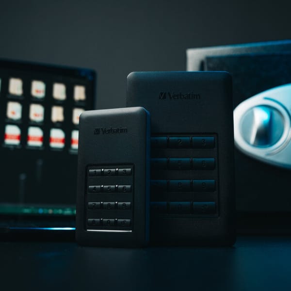 Verbatim zewnĂŞtrzny dysk twardy, Store N Go Secure Portable, 2.5", USB 3.0 (3.2 Gen 1), 2TB, 53403, czarny, szyfrowany, z klawiatu