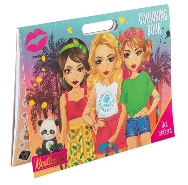 Kolorowanka Moda + naklejki 140004 BESTIES