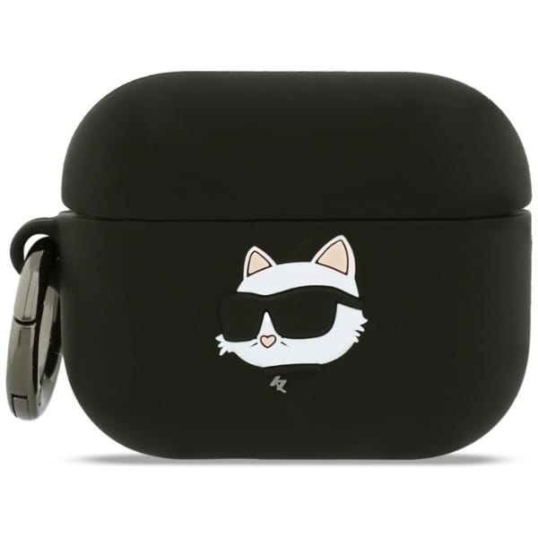 Etui Karl Lagerfeld Silicone Choupette   Head 3D do AirPods Pro 3 czarny