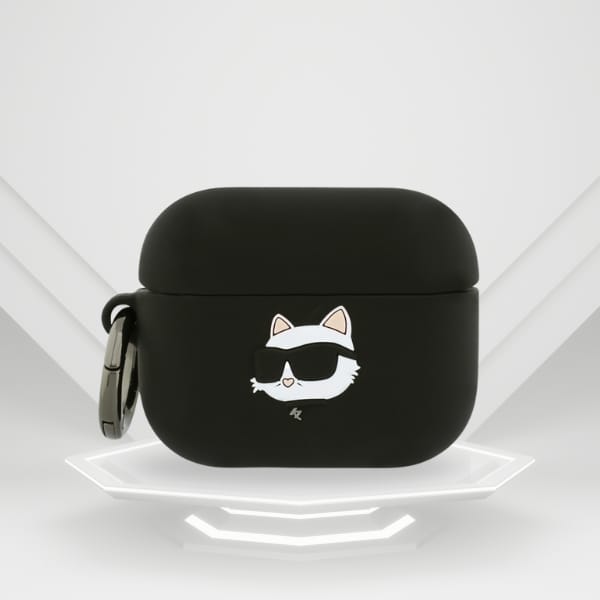 Etui Karl Lagerfeld Silicone Choupette   Head 3D do AirPods Pro 3 czarny