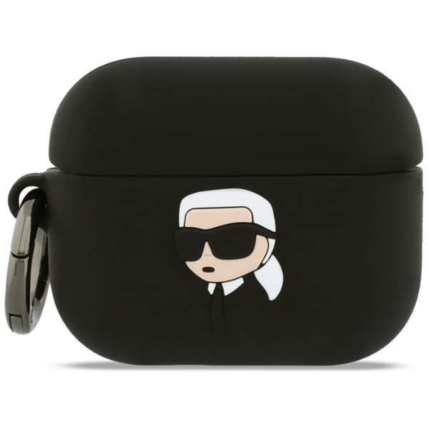 Etui Karl Lagerfeld Silicone Karl Head   3D do AirPods Pro 3 czarny