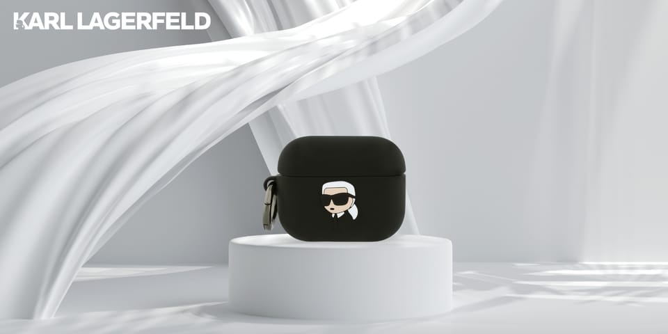 Etui Karl Lagerfeld Silicone Karl Head   3D do AirPods Pro 3 czarny