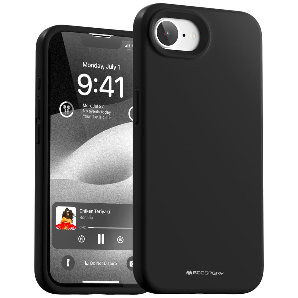 Etui Mercury Silicone do iPhone 16e      czarny