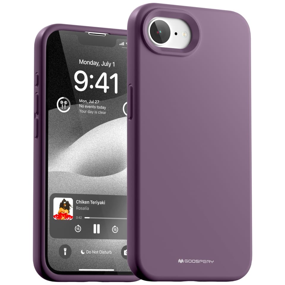 Etui Mercury Silicone do iPhone 16e      fioletowy
