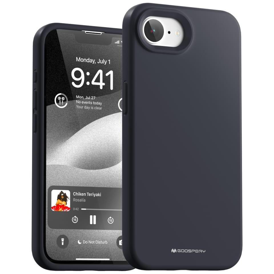 Etui Mercury Silicone do iPhone 16e      granatowy