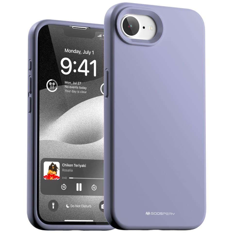 Etui Mercury Silicone do iPhone 16e      lawendowy