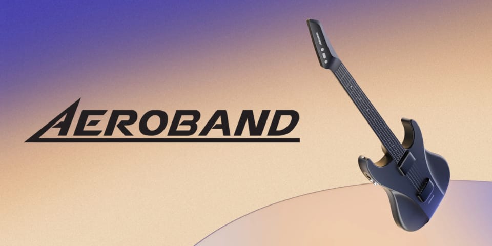 Gitara inteligentna AeroBand MIDI czarny