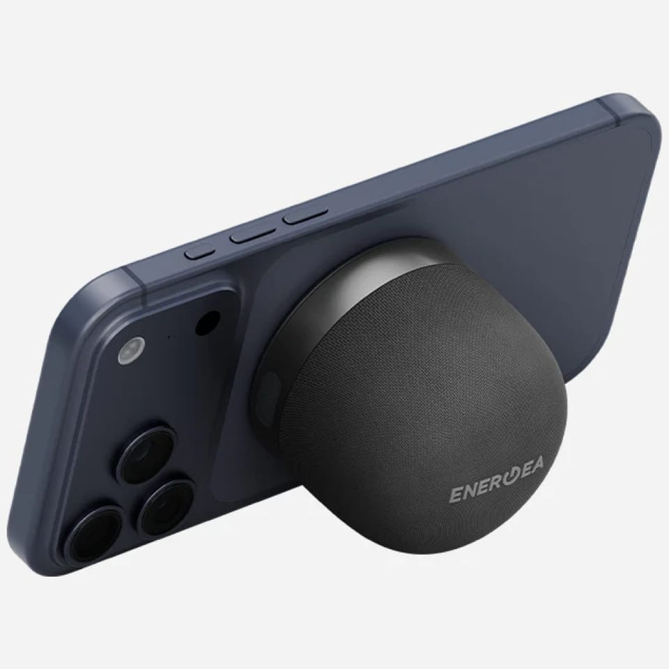 Głośniki Bluetooth Energea Magaudio Go   Plus Qi MagSafe z paskiem grafitowy