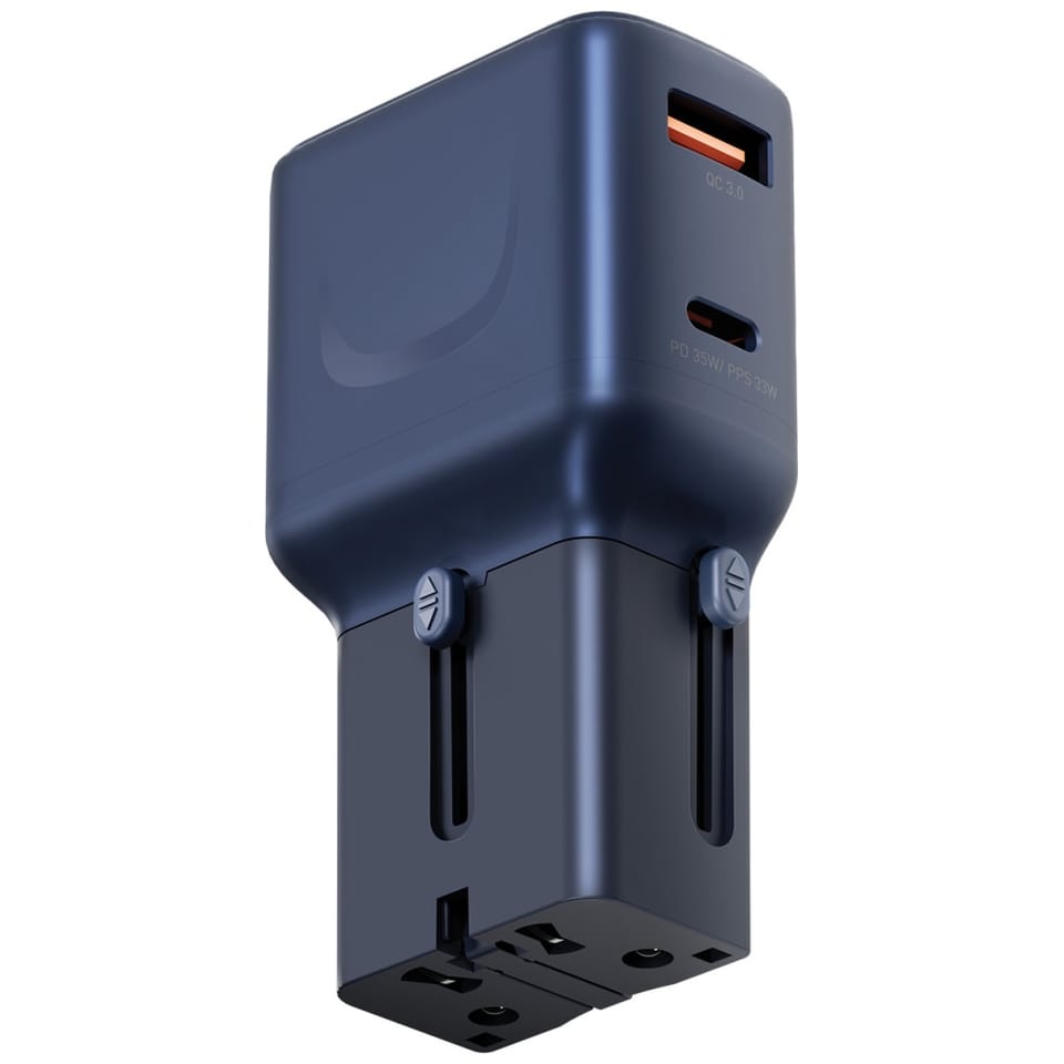 Ładowarka sieciowa Energea TravelGo      Adapter 35 USB-A/USB-C 35W niebieski