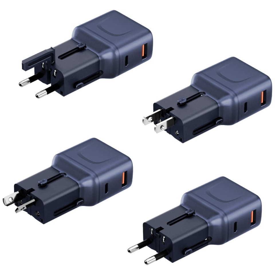 Ładowarka sieciowa Energea TravelGo      Adapter 35 USB-A/USB-C 35W niebieski