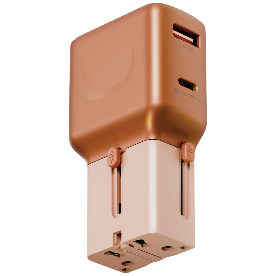 Ładowarka sieciowa Energea TravelGo      Adapter 35 USB-A/USB-C 35W pomarańczowy