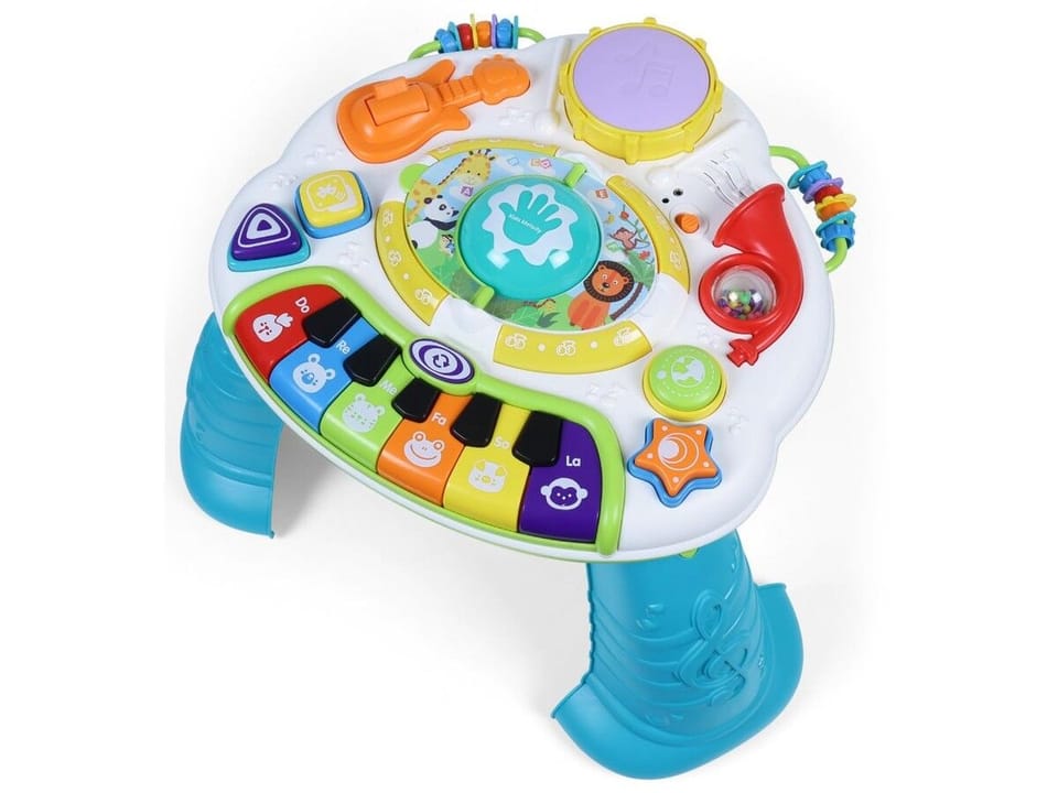 Multifunkcyjny Edukacyjny Muzyczny Stolik Dla Dzieci Pianinko Mikrofon