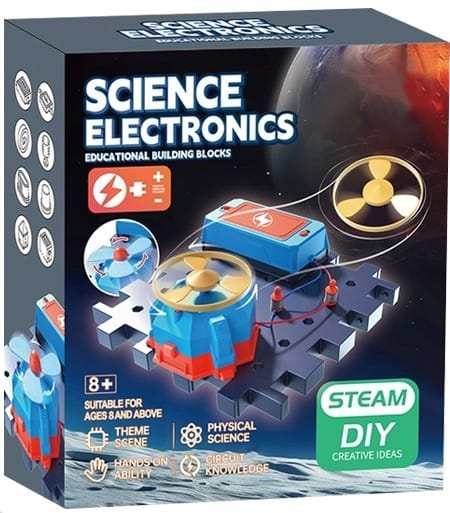 Zestaw Do Eksperymentów Naukowych Wiatrak Wiatraczek Śmigło Zabawka Naukowa Eksperyment Obwód Elektroniczny