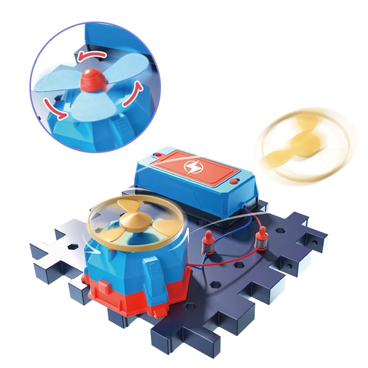 Zestaw Do Eksperymentów Naukowych Wiatrak Wiatraczek Śmigło Zabawka Naukowa Eksperyment Obwód Elektroniczny