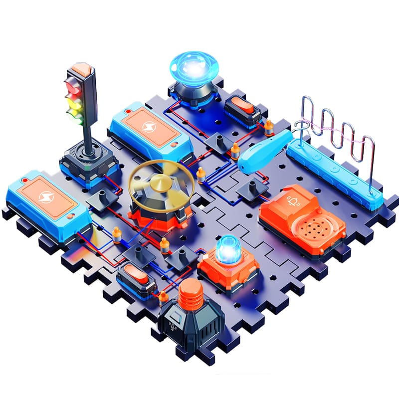 Zestaw Do Eksperymentów Naukowych Sygnalizacja Świetlna Wiatrak Zabawka Naukowa Eksperyment Obwód Elektroniczny