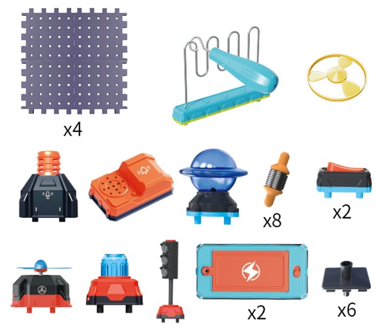 Zestaw Do Eksperymentów Naukowych Sygnalizacja Świetlna Wiatrak Zabawka Naukowa Eksperyment Obwód Elektroniczny