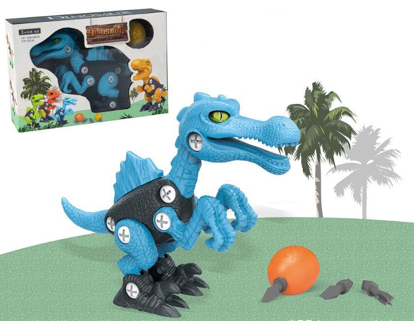 Klocki Konstrukcyjne DINOZAUR Do Skręcania I Rozkręcania Zestaw Klocków 36 El.