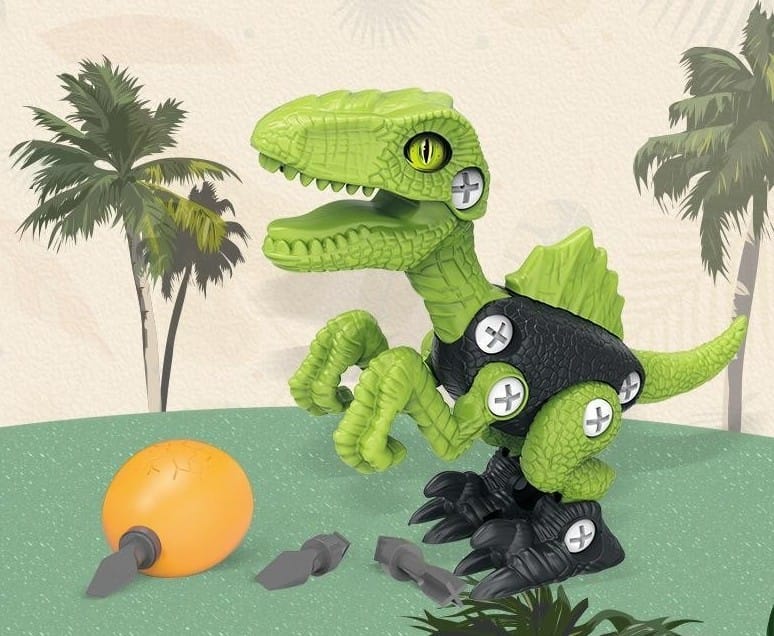 Klocki Konstrukcyjne DINOZAUR Do Skręcania I Rozkręcania Zestaw Klocków 36 El.