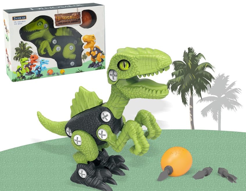 Klocki Konstrukcyjne DINOZAUR Do Skręcania I Rozkręcania Zestaw Klocków 36 El.