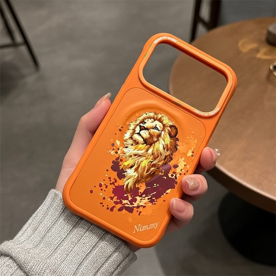 Etui Nimmy Lew MagSafe do iPhone 17 Pro  pomarańczowy