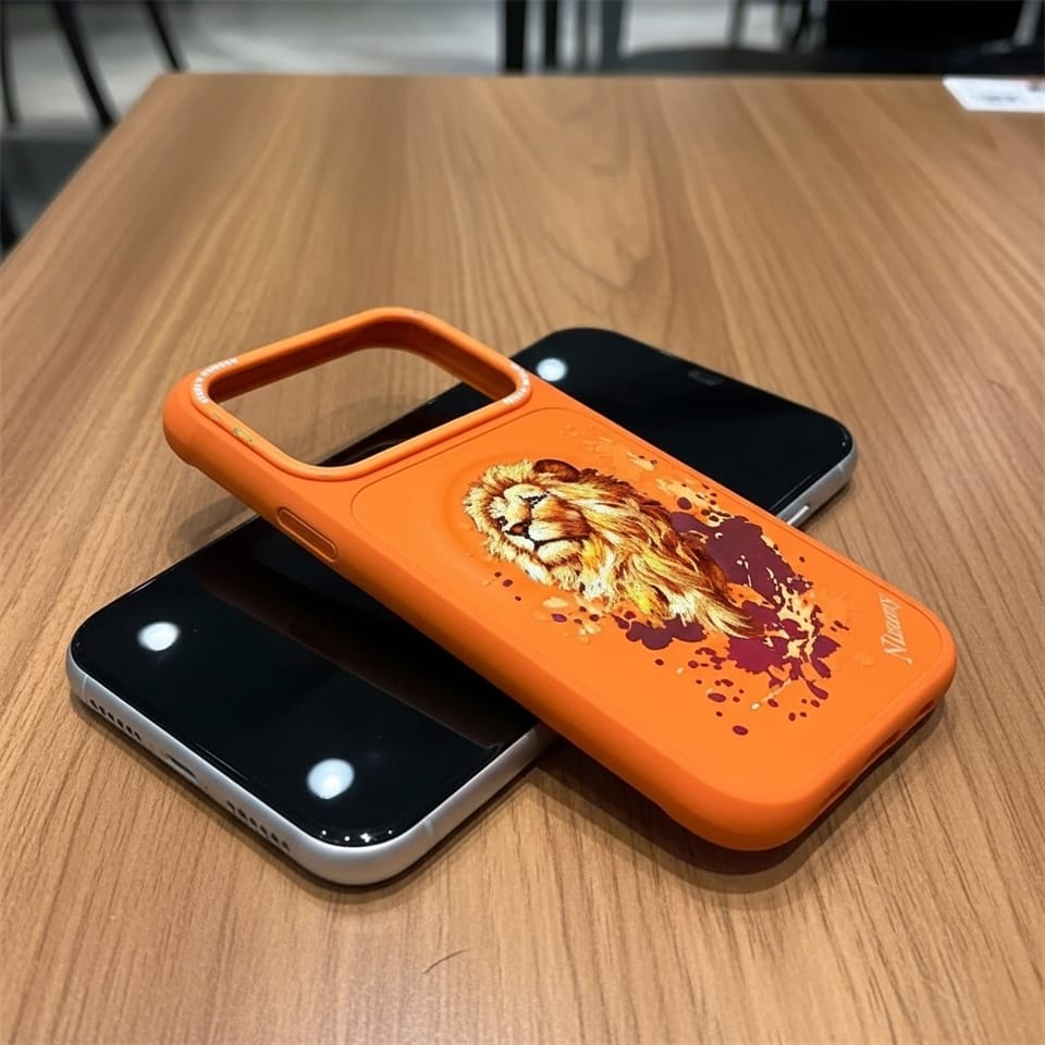 Etui Nimmy Lew MagSafe do iPhone 17 Pro  pomarańczowy