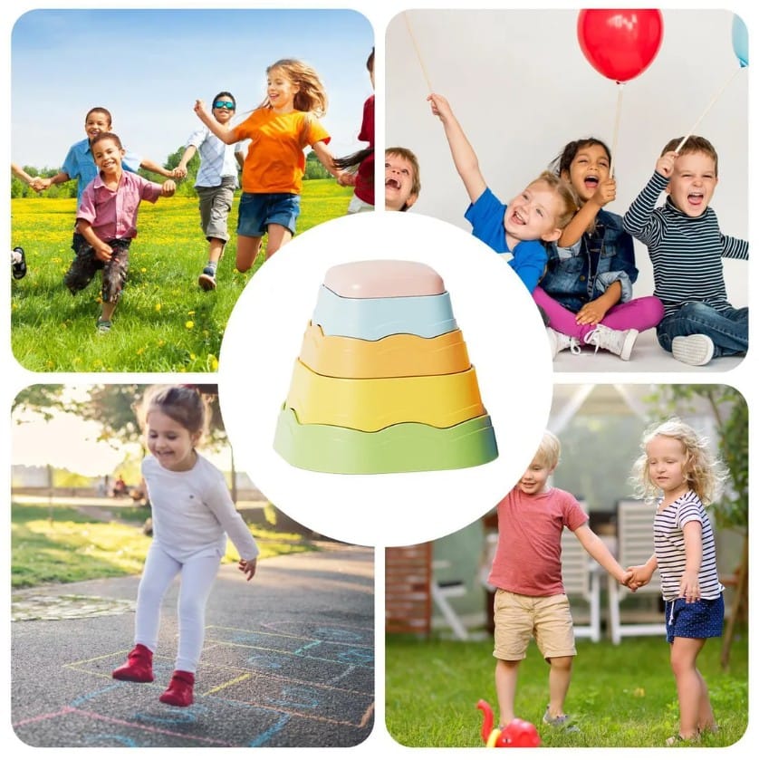 Ścieżka Sensoryczna Dla Dzieci KAMIENIE BALANSUJĄCE 5 Szt Równowaga Trening Równowagi