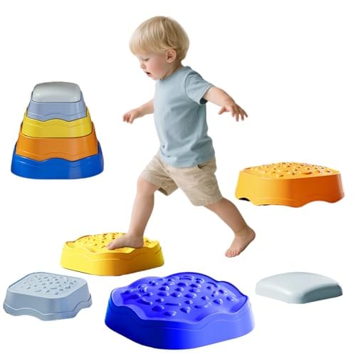 Ścieżka Sensoryczna Dla Dzieci KAMIENIE BALANSUJĄCE 5 Szt Równowaga Trening Równowagi